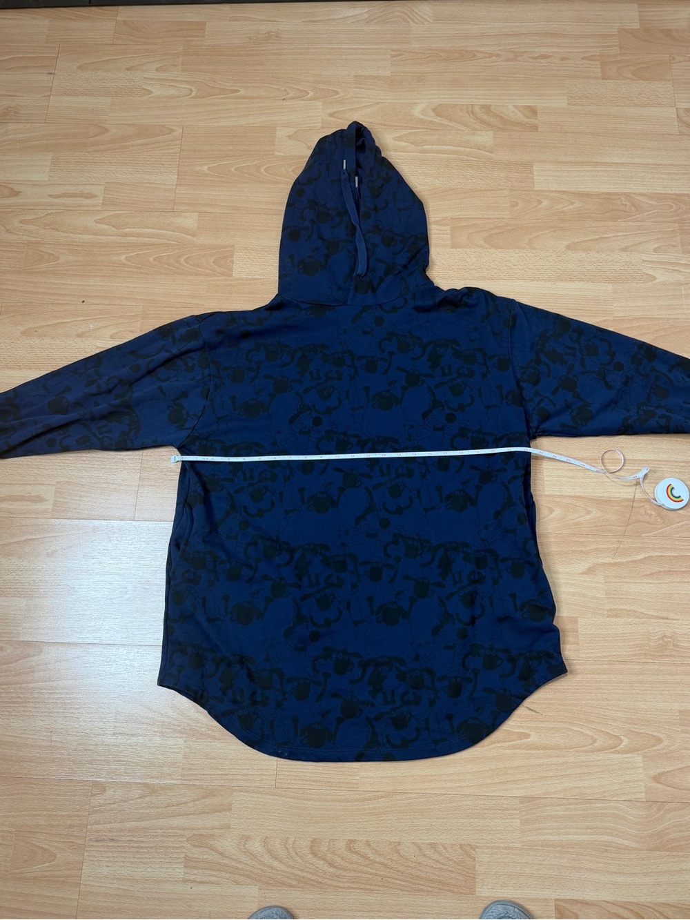 Graniph Oversized Navy Blue Hoodie with Shaun the Sheep from Wallace and Gromit